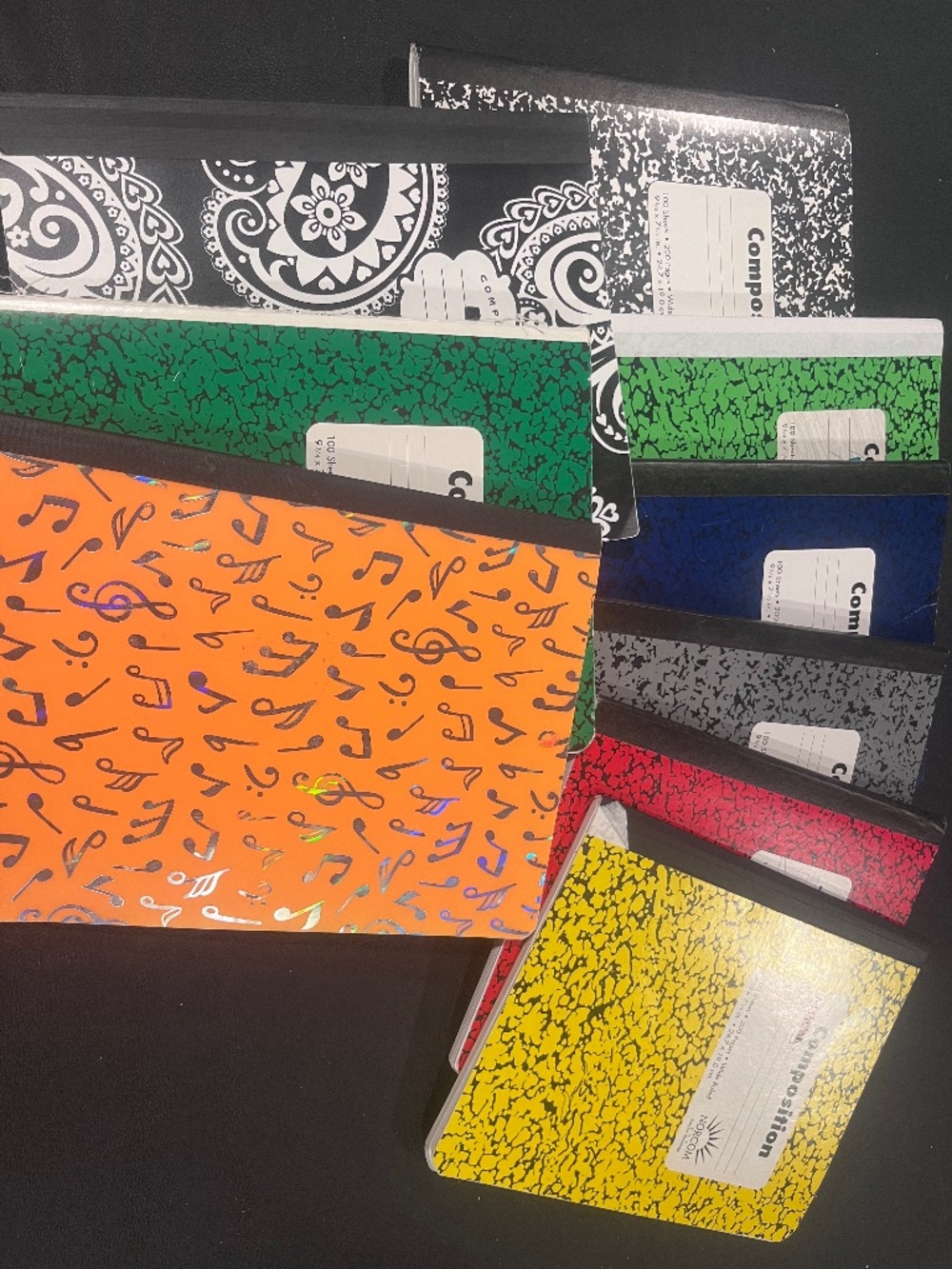 9 notebooks